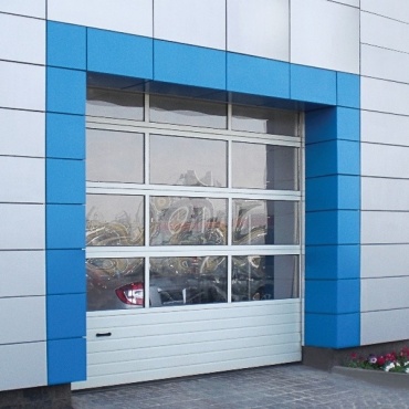Ворота секционные Alutech панорамные 2750x3000
